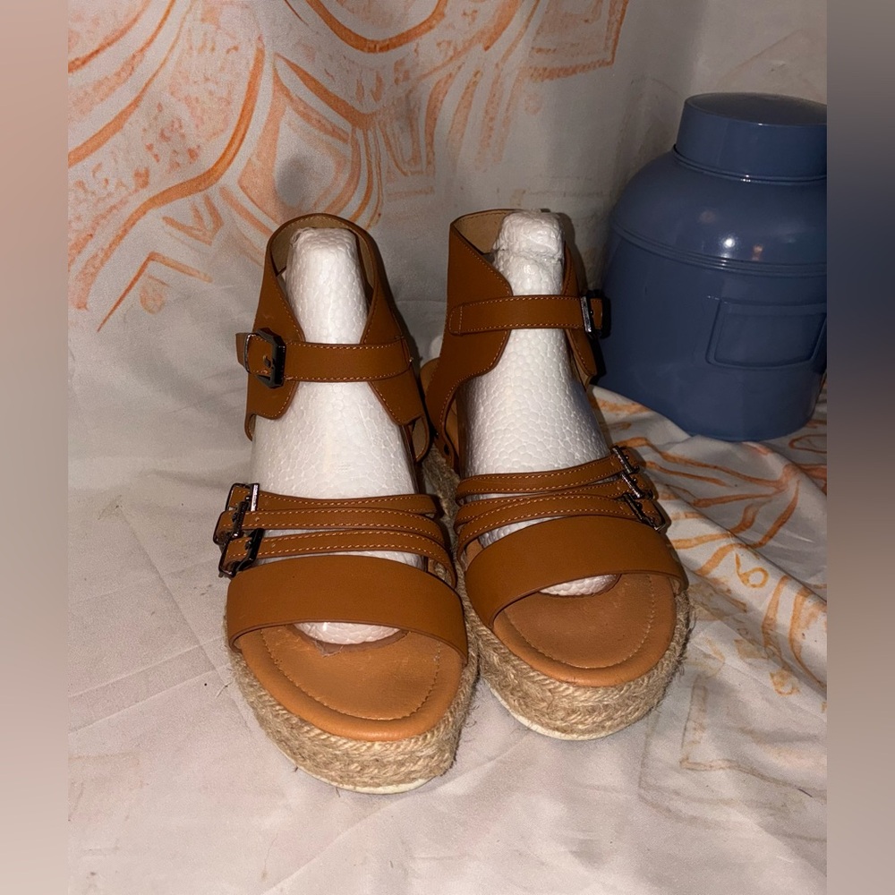 Women's Tan Espadrille Sandals
